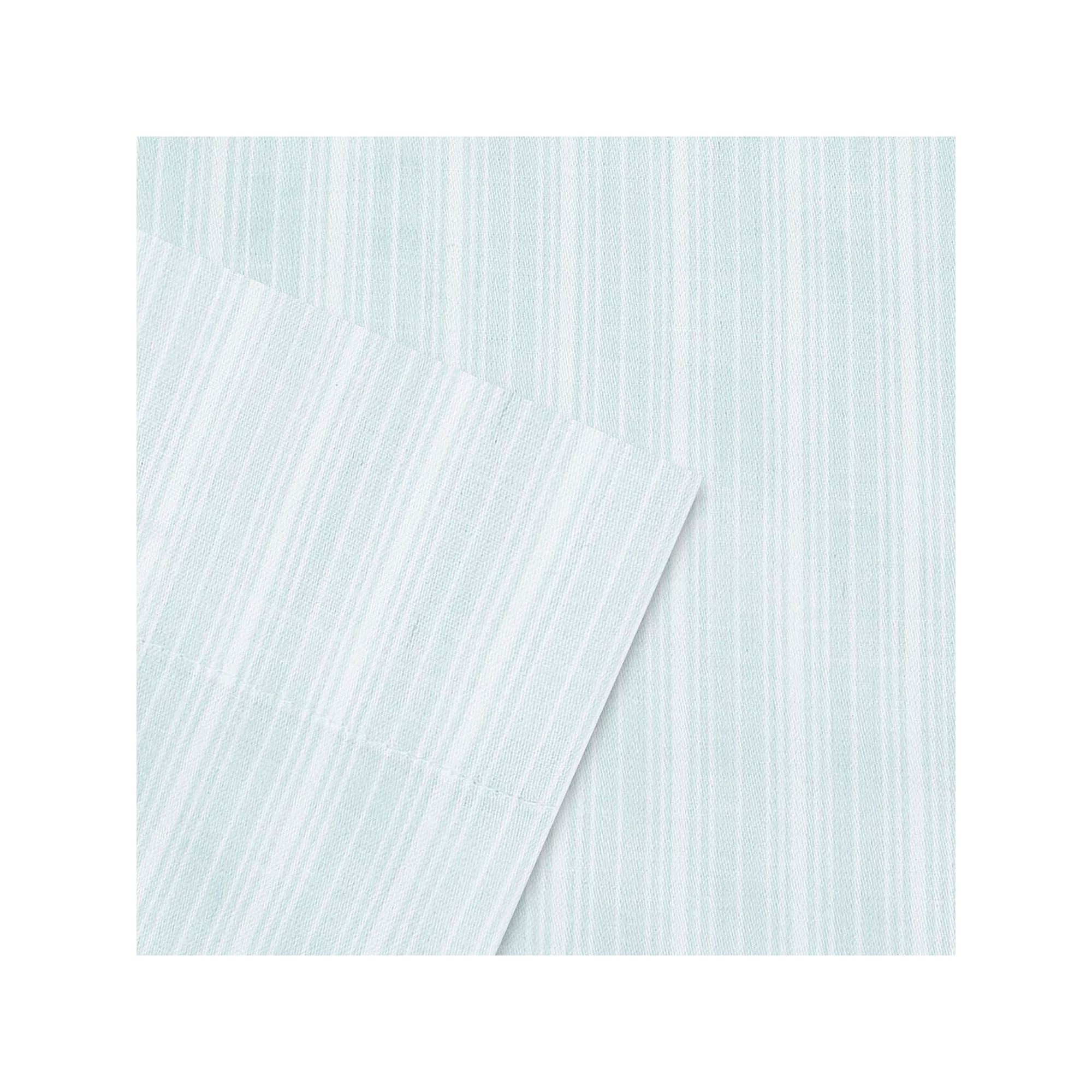 Laura Ashley Sateen Cotton 300 Thread Count Printed Sheet Set, Lottie Blue 