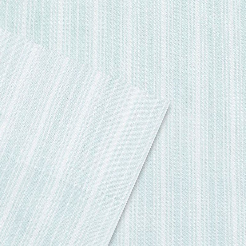 Full 300 Thread Count Printed Pattern Cotton Sheet Set Blue Hint - Laura Ashley