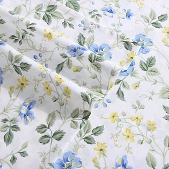 Laura Ashley Sateen Cotton 300 Thread Count Printed Sheet Set