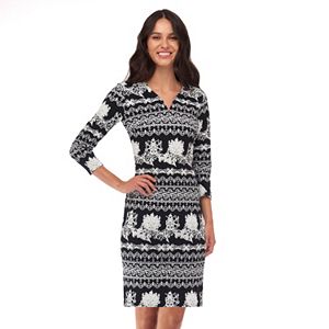 Women's Indication Abstract Striped Sheath Dress