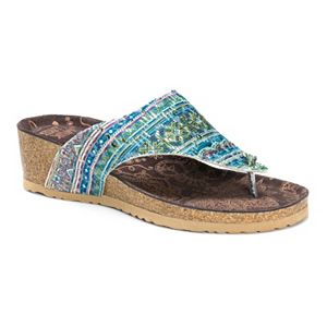 MUK LUKS Sue Ellen Women's Wedge Sandals