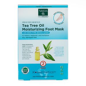 Earth Therapeutics 2-pk. Tea Tree Oil Foot Masks