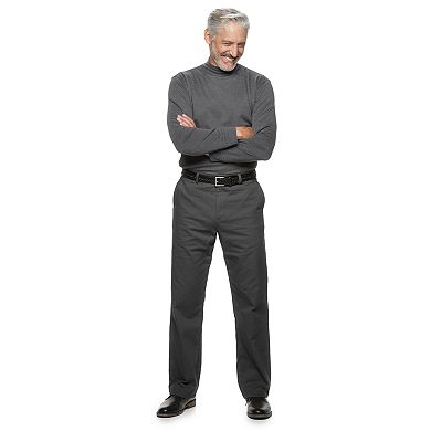 Men's Croft & Barrow Classic-Fit Essential Khaki Flat-Front Pants