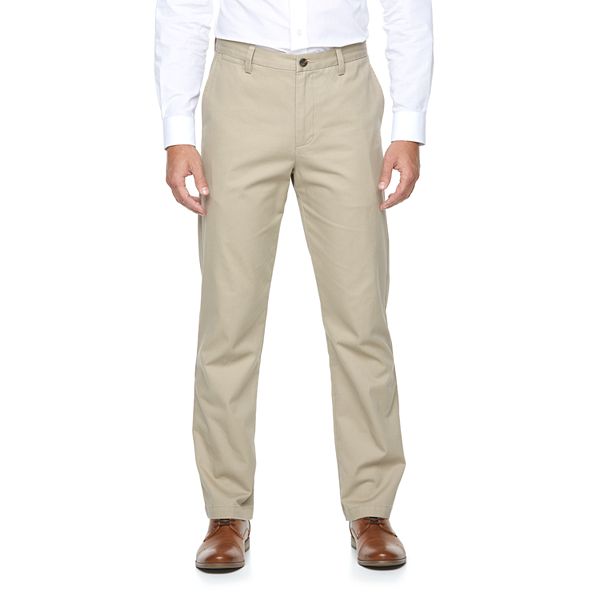 Men's Croft & Barrow® Classic-Fit Essential Khaki Flat-Front Pants