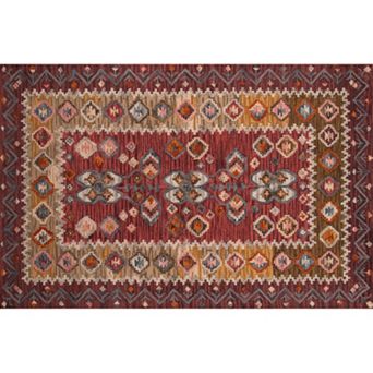 Momeni Tangier Kaiden Framed Floral Wool Rug