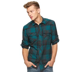 Big & Tall Rock & Republic Plaid Flannel Button-Down Shirt