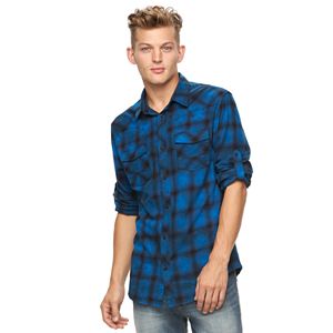 Big & Tall Rock & Republic Plaid Flannel Button-Down Shirt