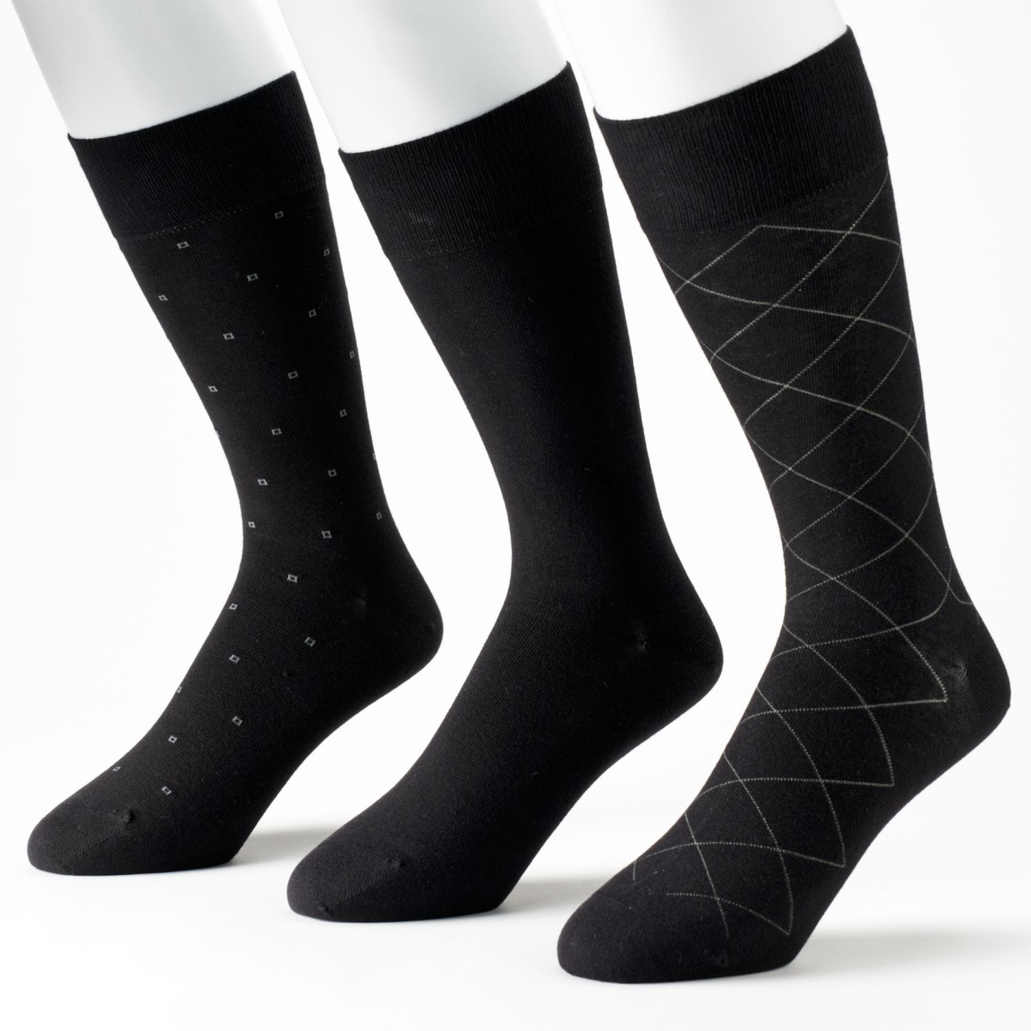 mens black dress socks