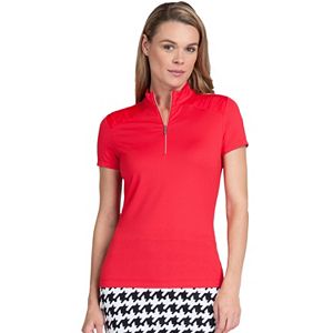 Women's Tail Laura Quarter-Zip Solid Knit Golf Top