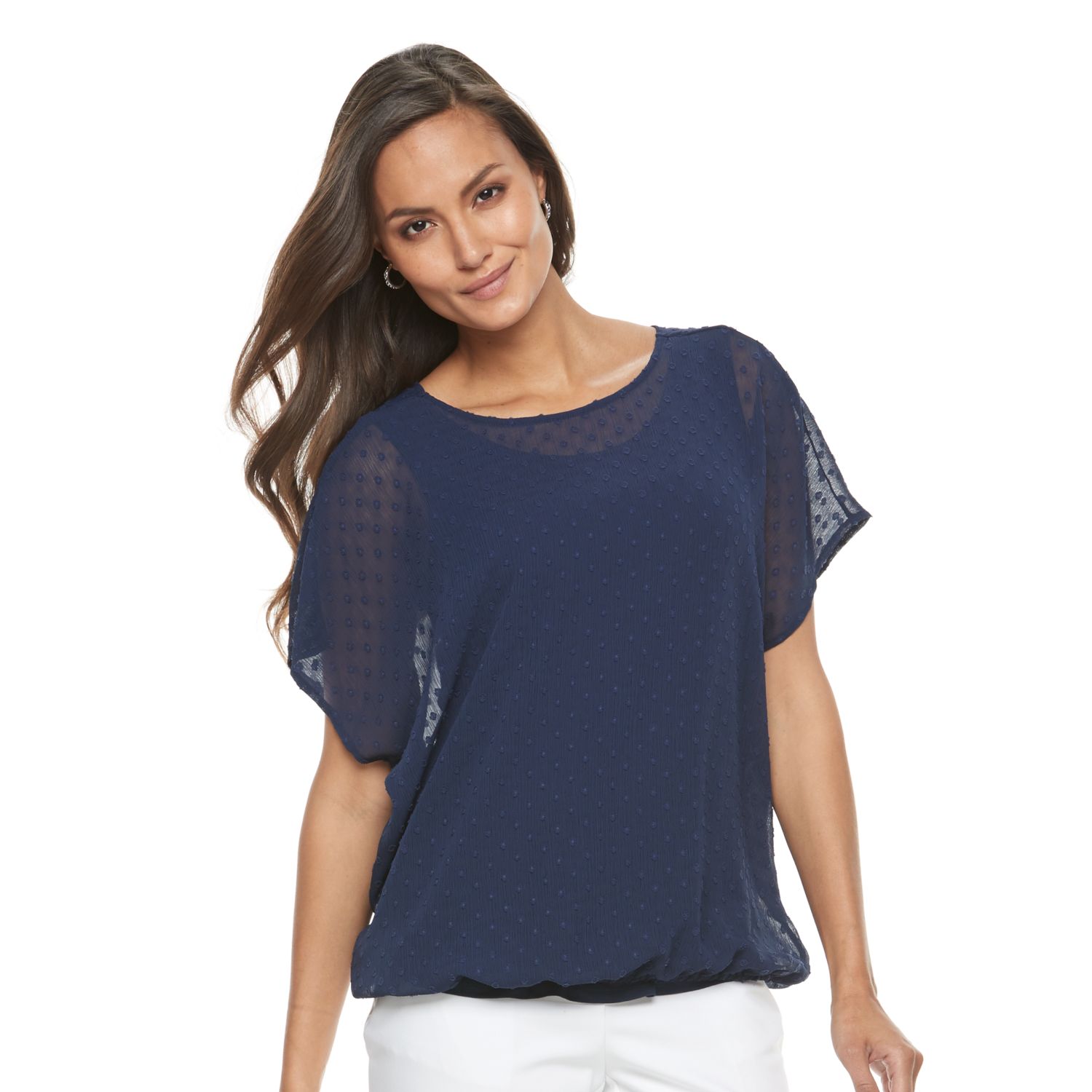 next bubble hem tops