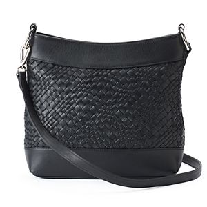 ili Woven Leather Hobo