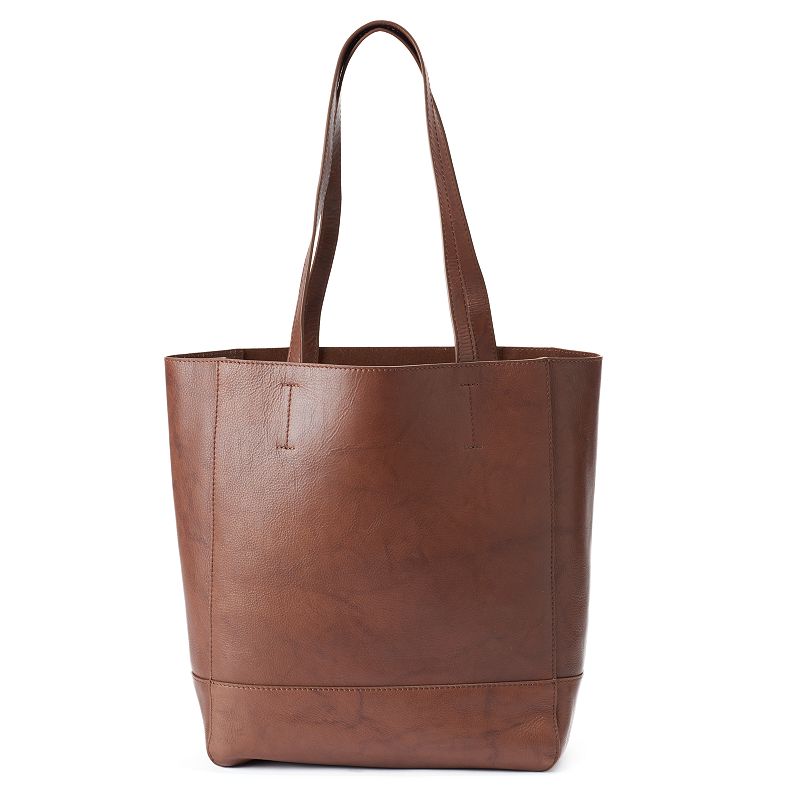 ili Market Leather Tote, Brown