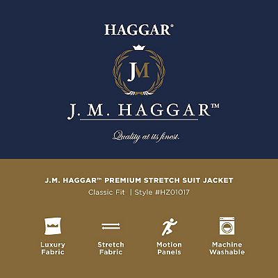 Haggar men's in motion travel stretch tailored fit blazer best sale