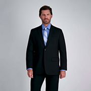 J.M. Haggar Uomo Giacca Da Abito Taglio Classico – Tessuto Elasticizzato, Fantasia Windowpane Blu Heather, 36x29 - 4