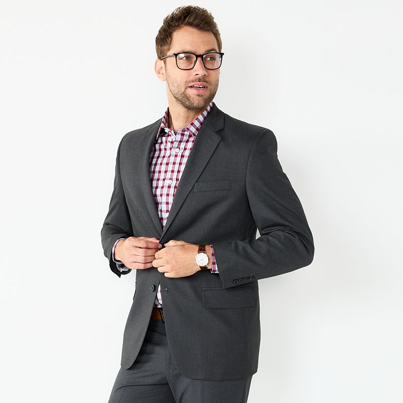Mens J.M. Haggar Premium Classic-Fit Stretch Suit Jacket, Size: 42 LONG, D
