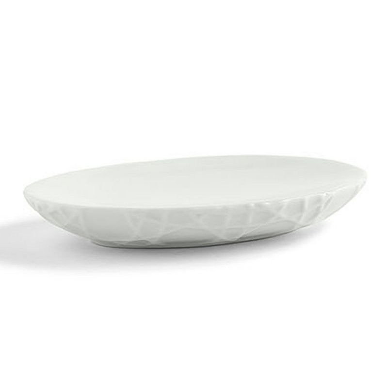 17981112 Cassadecor Wicker Soap Dish, White sku 17981112