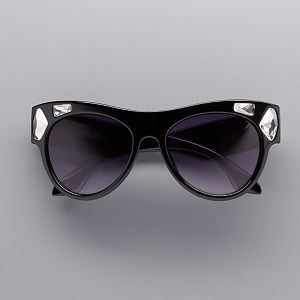 Women's Simply Vera Vera Wang Hollie Rhinestone Cat Eye Sunglasses