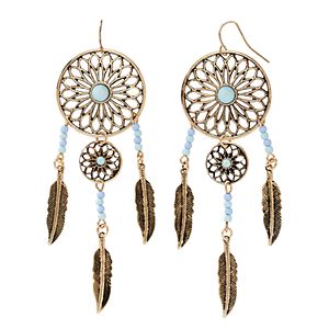 Mudd® Leaf Dream Catcher Nickel Free Drop Earrings