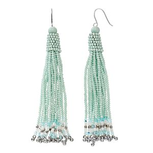 Mudd® Seed Bead Tassel Nickel Free Drop Earrings