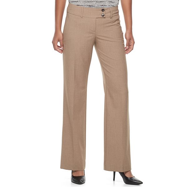 Women's Apt. 9® Modern Fit Midrise Wide-Leg Dress Pants