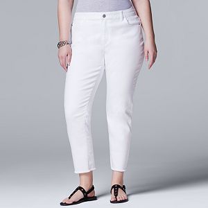 Plus Size Simply Vera Vera Wang Slimming Skinny Jeans