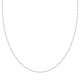 PRIMROSE Sterling Silver Twist Curb Chain Necklace