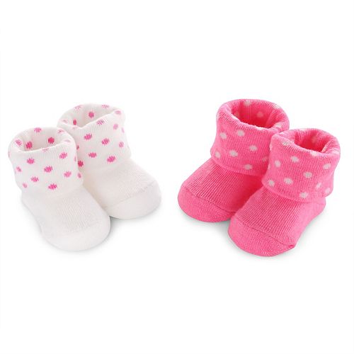 Baby Girl Carter's 2pk. Dotted Bootie Socks