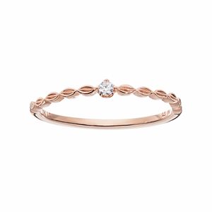 LC Lauren Conrad 10k Rose Gold Diamond Accent Marquise Ring