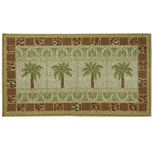 Bacova Classic Berber Oasis Palms Grid Rug - 1'10'' x 3'4''