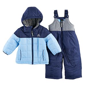 Baby Boy ZeroXposur Heavyweight Quilted Jacket & Bib Overall Snow Pants Set