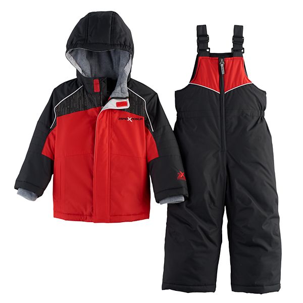 Toddler Boy ZeroXposur Heavyweight Colorblock Jacket & Bib Overall Snow  Pants Set