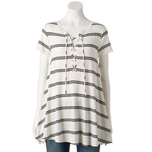 Women's Olivia Sky Lace Up Swing Tunic
