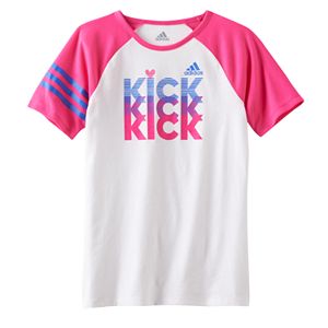 Toddler Girl adidas Triple Play Raglan Tee