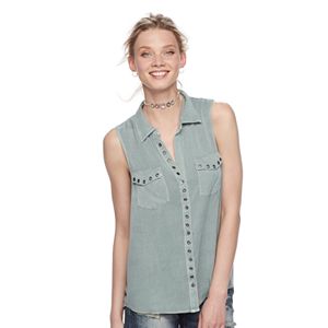 Women's Rock & Republic® Grommet Shirt