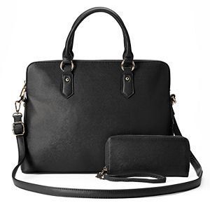 Deluxity Avery Satchel with Wallet