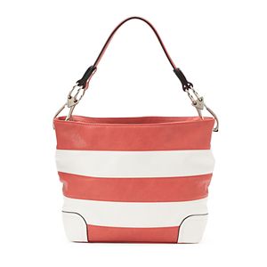Deluxity Adalyn Striped Hobo