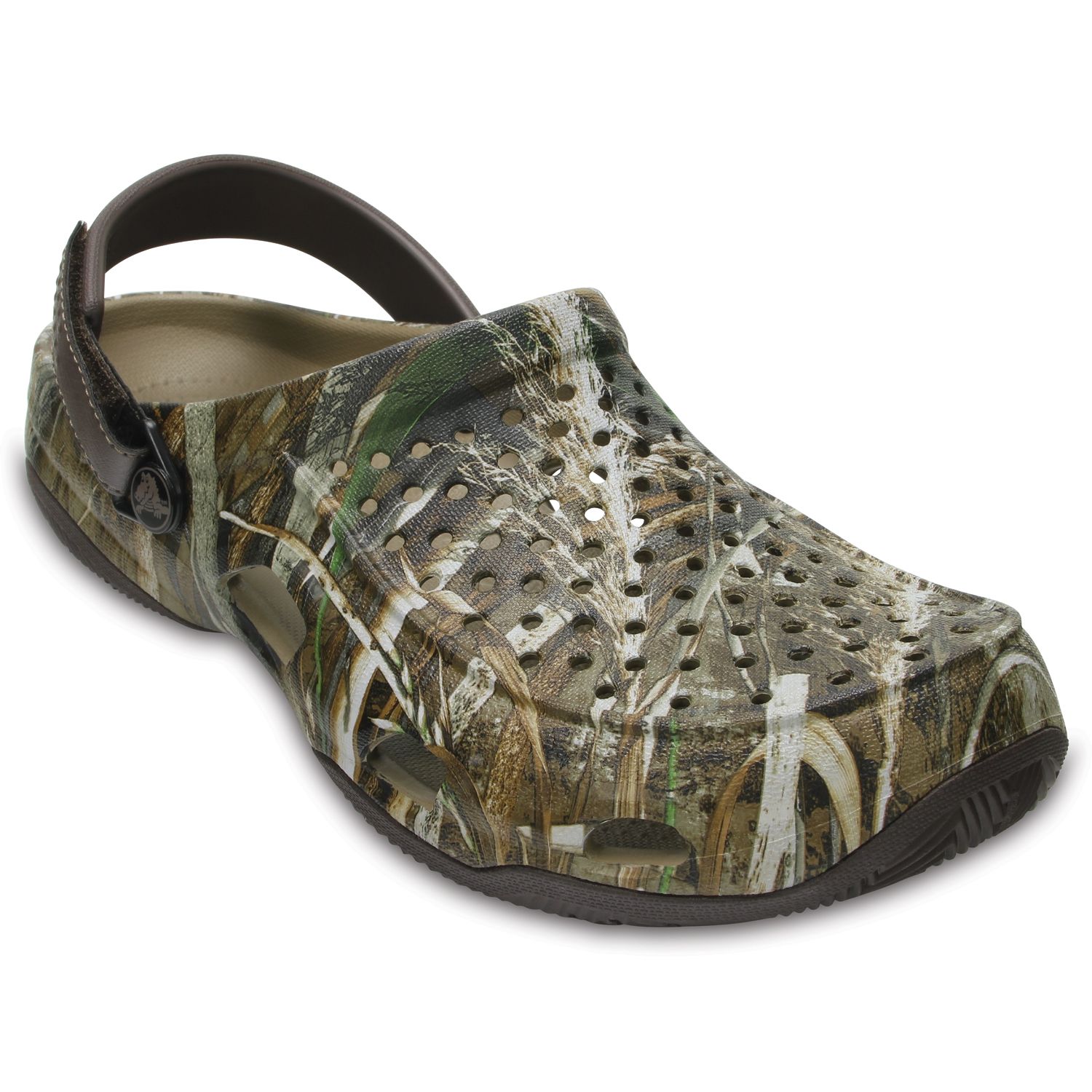 camo swiftwater crocs