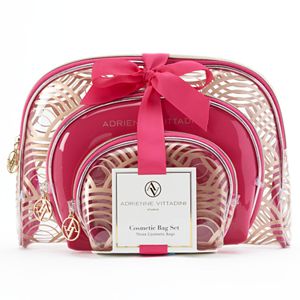 Adrienne Vittadini 3-pc. Cosmetic Bag Set