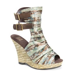 MUK LUKS Sage Women's Espadrille Wedge Sandals