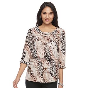 Women's Dana Buchman Pintuck Crepe Top