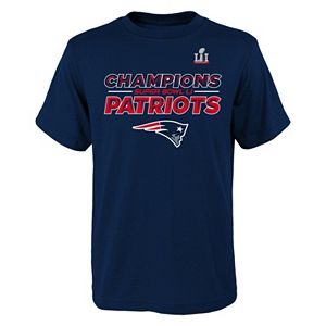 Boys 8-20 New England Patriots Super Bowl LI Champions Coronation Tee