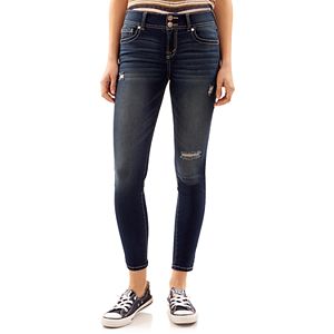 Juniors' Wallflower Ripped Ultra Skinny Jeans