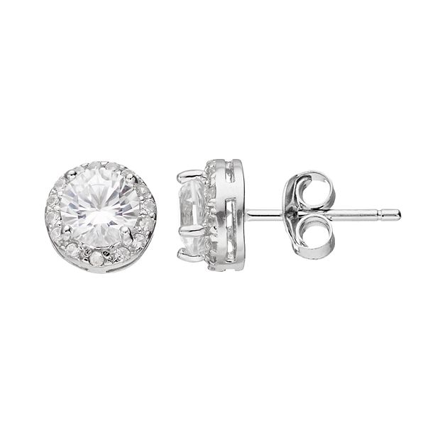 White sapphire earrings kohls sale