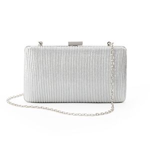 Lenore by La Regale Ribbed Minaudiere Clutch