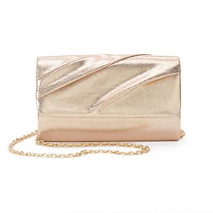 Lenore by La Regale Pleated Flap Clutch