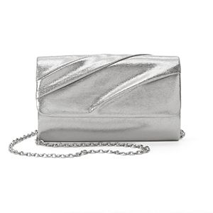 Lenore by La Regale Pleated Flap Clutch