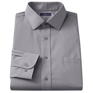 Croft & Barrow庐 Slim-Fit Solid Broadcloth Spread-Collar Dress Shirt
