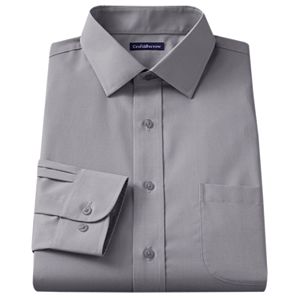 Croft & Barrow® Slim-Fit Solid Broadcloth Spread-Collar Dress Shirt