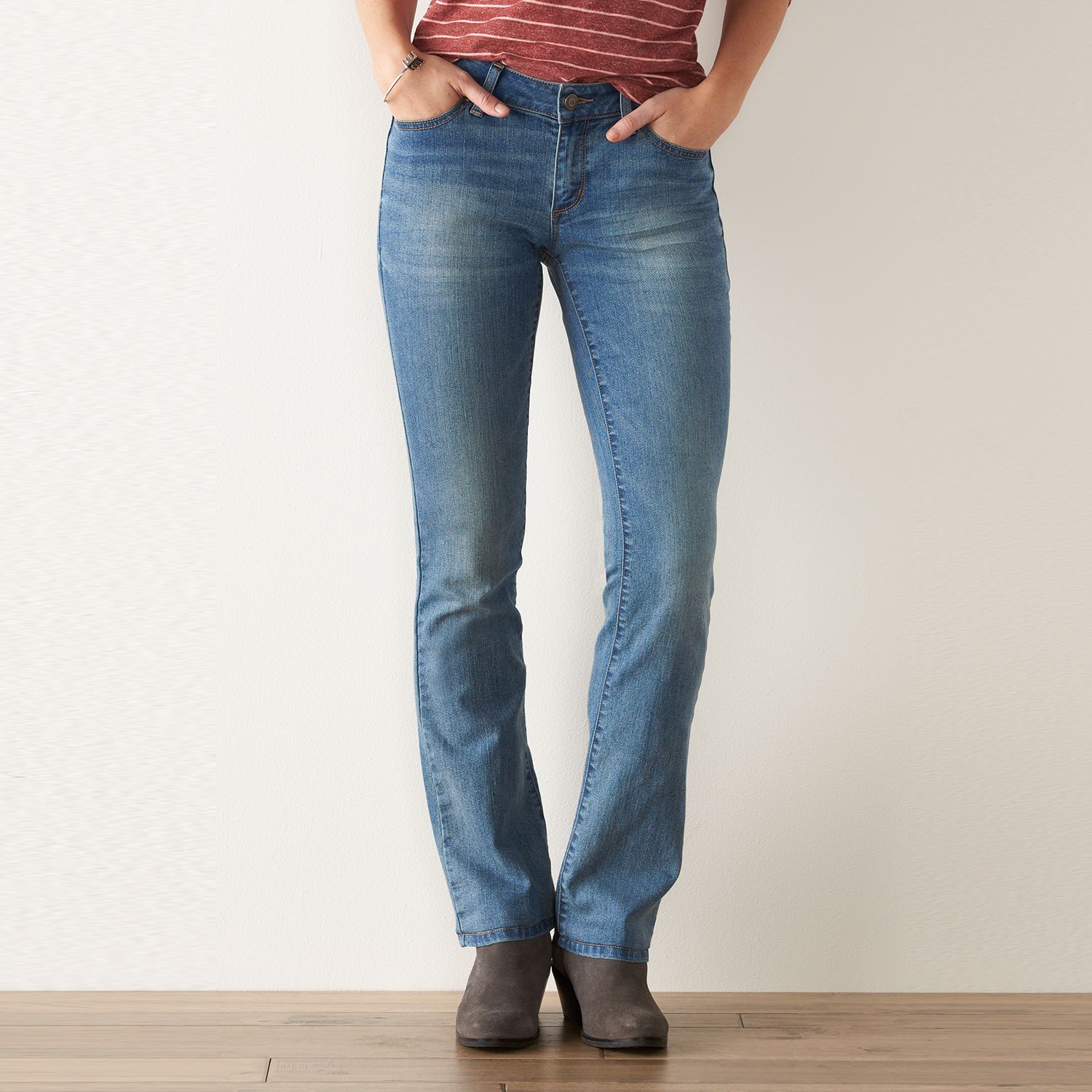 sonoma slim boot jeans