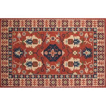 Momeni Tangier Coby Framed Floral Wool Rug